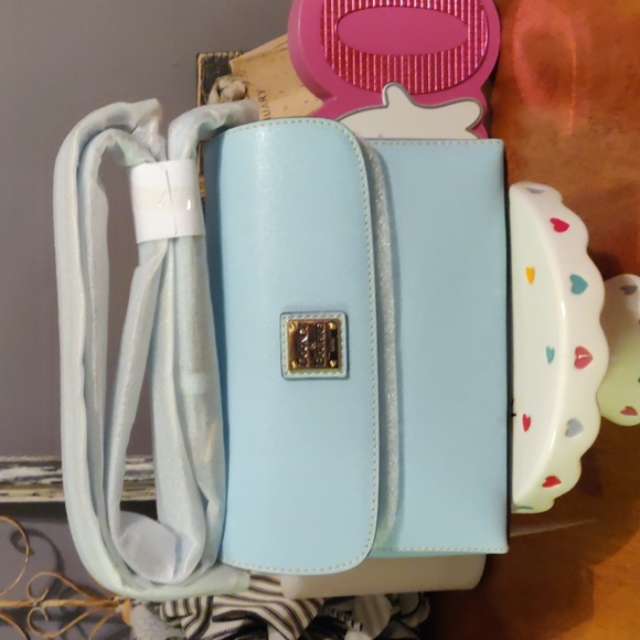 Dooney & Bourke Sky Blue Crossbody Bag - Picture 13 of 14